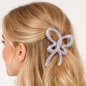 Butterfly Hair Claw Clip - Large Acrylic Blue Hair Clip New